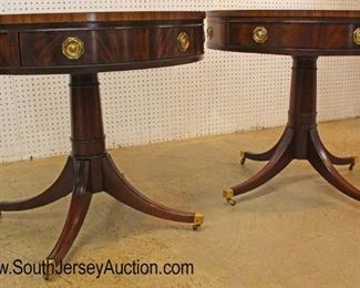  BEAUTIFUL PAIR of CLEAN “Hickory Chair Company” Burl Mahogany and Inlaid Drum Tables

Auction Estimate $400-$800 – Located Inside 