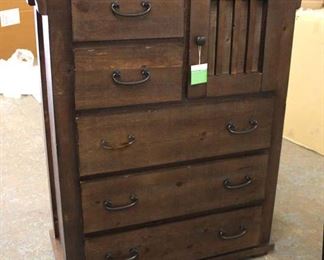  NEW Contemporary Rustic Style "Progressive Furniture" 5 Drawer 1 Door High Chest

Auction Estimate $200-$400 – Located Inside 