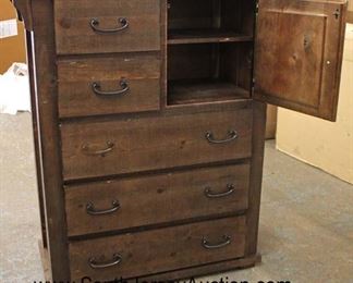  NEW Contemporary Rustic Style "Progressive Furniture" 5 Drawer 1 Door High Chest

Auction Estimate $200-$400 – Located Inside 