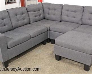  NEW Grey Upholstered Button Tufted Sectional Sofa with Ottoman

Auction Estimate $400-$800 – Located Inside 