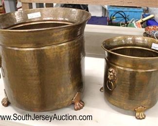  QUALITY Heavy Copper Tri Footed Planters with Paw Feet and Lion Head Pulls

Auction Estimate $100-$300 – Located Inside 