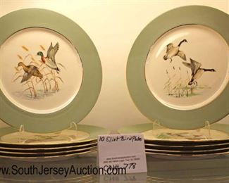  Set of 10 Eliot Fine China” Decorative Duck Dinner Plates

Auction Estimate $100-$200 – Located Glassware 