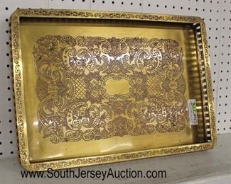  QUALITY Heavy Brass Filigree Serving Tray or Center Tray Lacquer Made in India

Auction Estimate $100-$200 – Located Glassware 
