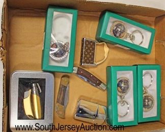  Box Lot of Lighters, Pocket Knives, and Key Chains

Auction Estimate $20-$50 – Located Glassware 