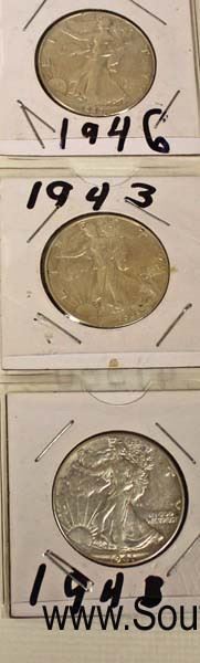  Set of 3 Silver Walking Liberty Half Dollars

Auction Estimate $10-$30 – Located Glassware 