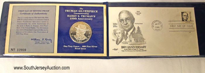  Truman Silver .999 1 Troy Ounce Commemorative Coin and Stamp

Auction Estimate $20-$50 – Located Glassware 