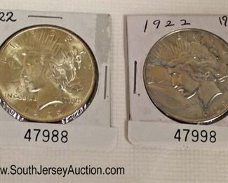  Selection of Silver Peace Dollars

Auction Estimate $20-$50 – Located Glassware 