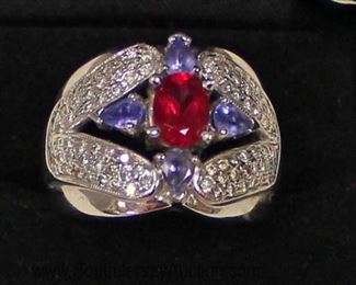  Victorian 14 Karat White Gold Diamond, Amethyst, and Ruby Cocktail Ring

Auction Estimate $500-$1000 – Located Glassware 