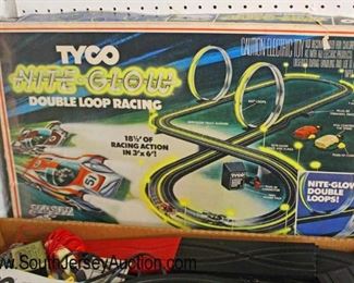  Vintage “Tyco” Slot Car Racetrack with Cars

Auction Estimate $100-$200 – Located Glassware 