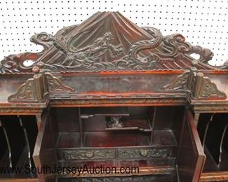  Late 19th Century Early 20th Century Highly Carved and Ornate Asian Hardwood Desk with Fancy Top

Auction Estimate $700-$1200 – Located Inside 