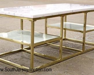  Modern Design Marble Top Brass Base Coffee Table

Auction Estimate $100-$300 – Located Inside 