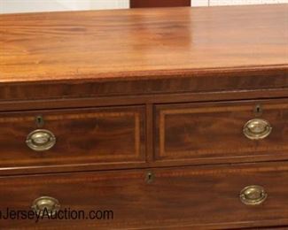  ANTIQUE Hepplewhite Burl Mahogany 2 over 4 Inlaid and Banded High Chest with Original Hardware

Auction Estimate $400-$800 – Located Inside 