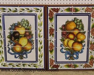  PAIR of Fruit Tile Artwork Wall Hangings

Auction Estimate $100-$300 – Located Inside 