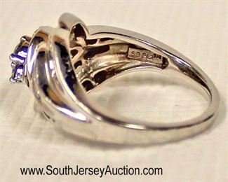 Diamond Tested  Ring Band Marked SBPL2 TM

Auction Estimate $200-$400 – Located Glassware 