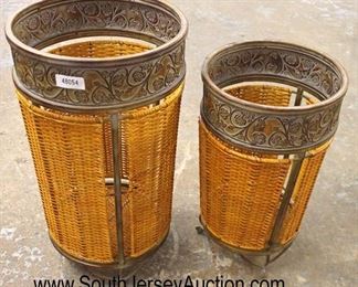  Wicker and Metal Decorator Stackable Umbrella Stands Waste Baskets

Auction Estimate $20-$50 – Located Inside 