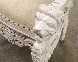  Paint Distressed Highly Carved and Ornate Lion Head Childs Throne Chair

Auction Estimate $100-$200 – Located Inside 