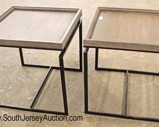  PAIR of Industrial Style Wood and Metal Lamp Tables

Auction Estimate $100-$200 – Located Inside 