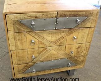  Industrial Style Wood and Iron 2 Over 3 Drawer Chest

Auction Estimate $200-$400 – Located Inside 