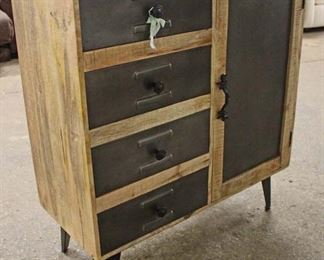  Industrial Style Wood and Iron One Door 4 Drawer Server

Auction Estimate $200-$400 – Located Inside 