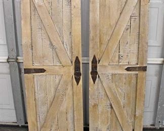  AWESOME OPPORTUNITY FOR THE DECORATOR …

PAIR of Decorator Barn Style Doors

Auction Estimate $100-$200 – Located Inside 