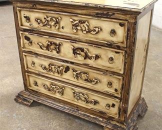  Decorator Carved Paint Distressed 4 Drawer Chest

Auction Estimate $200-$400 – Located Inside 