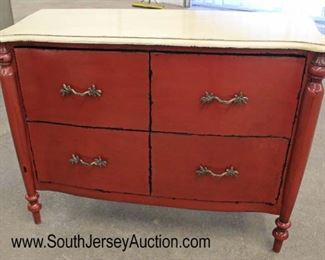  Red 4 Drawer Decorator Chest with Cookie Cutter Style Corners

Auction Estimate $100-$300 – Located Inside 
