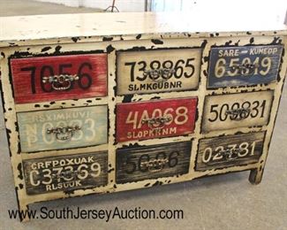  COOL Decorator License Plate Decorated 6 Drawer Low Chest

Auction Estimate $200-$400 – Located Inside 