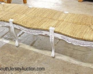  Quality LONG Rush Top 3 Person 8 Leg White Distressed Paint Decorated Bench

Auction Estimate $100-$300 – Located Inside 