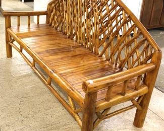  COOL Quality Tree Branch Motiff Back Rustic Style Sofa Bench

Auction Estimate $300-$600 – Located Inside 