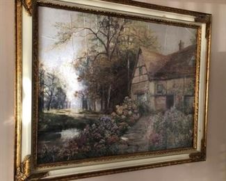 County Cottage Signed Print