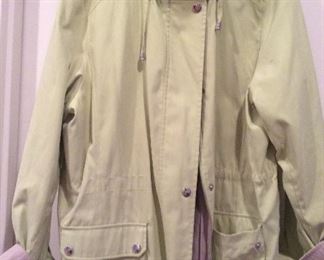 Liz Claiborne jacket in lime green (lighting washed out the color)