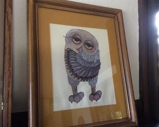 Owl litho