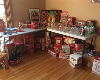 Coke decor and collectibles 