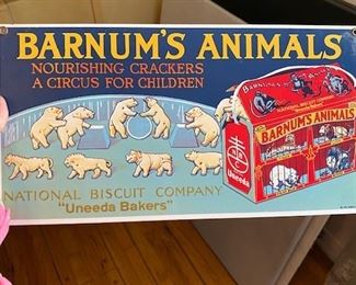 Tin advertising sign