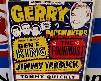 Re-issue Concert Poster- Gerry & the Pacemakers, More