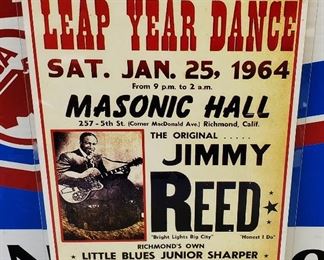 Re-issue Concert Poster- Jimmy Reed