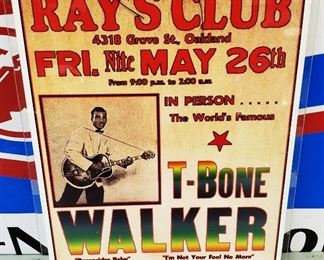 Re-issue Concert Poster- T-Bone Walker