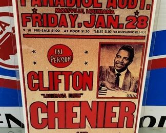 Re-issue Concert Poster- Clifton Chenier