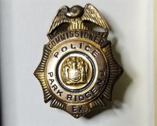 VINTAGE GOLD POLICE BADGE