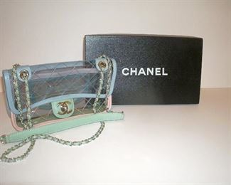CHANEL CLEAR SEE THROUGH PURSE