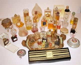 VINTAGE COLLECTION OF DESIGNER PERFUME & ACCESSORIES