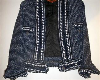 CHANEL KNIT CARDIGAN SWEATER JACKET (SIZE 38)