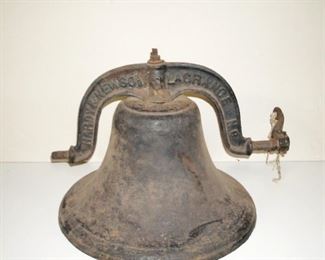1886 HARDY & NEWSOM #3 LAGRANGE SCHOOL BELL (NORTH CAROLINA)