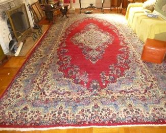 large living room size Kerman rug