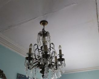 Antique French & crystal Chandelier