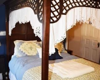 Beautiful English style canopy bed.