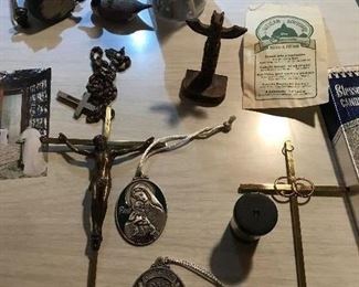 Beautiful Rosaries and religious images