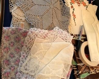 Beautiful lace and linens