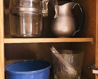 Look at this vintage pyrex glass coffee pot.