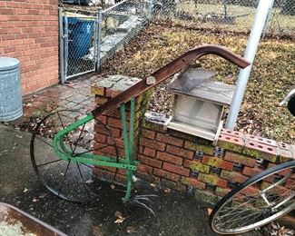 Open Wheel antique Plow